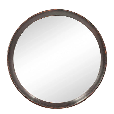Transitional Decor Style Wall Mirror Decor With Frame For Bathroom - Furniture Home Direct