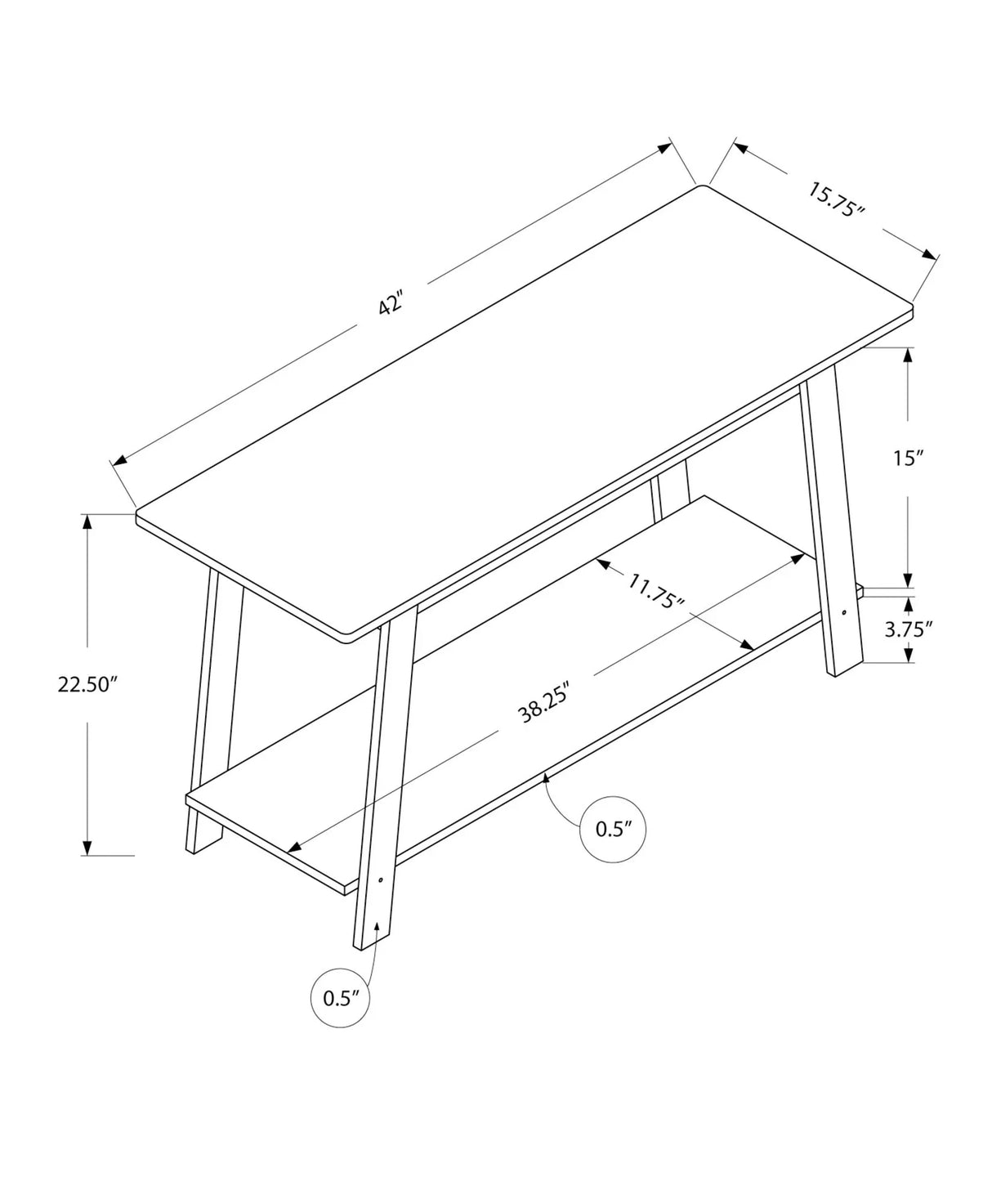 TV Stand, Console, Media Entertainment Center, Storage Shelves, Contemporary & Modern - Furniture Home Direct