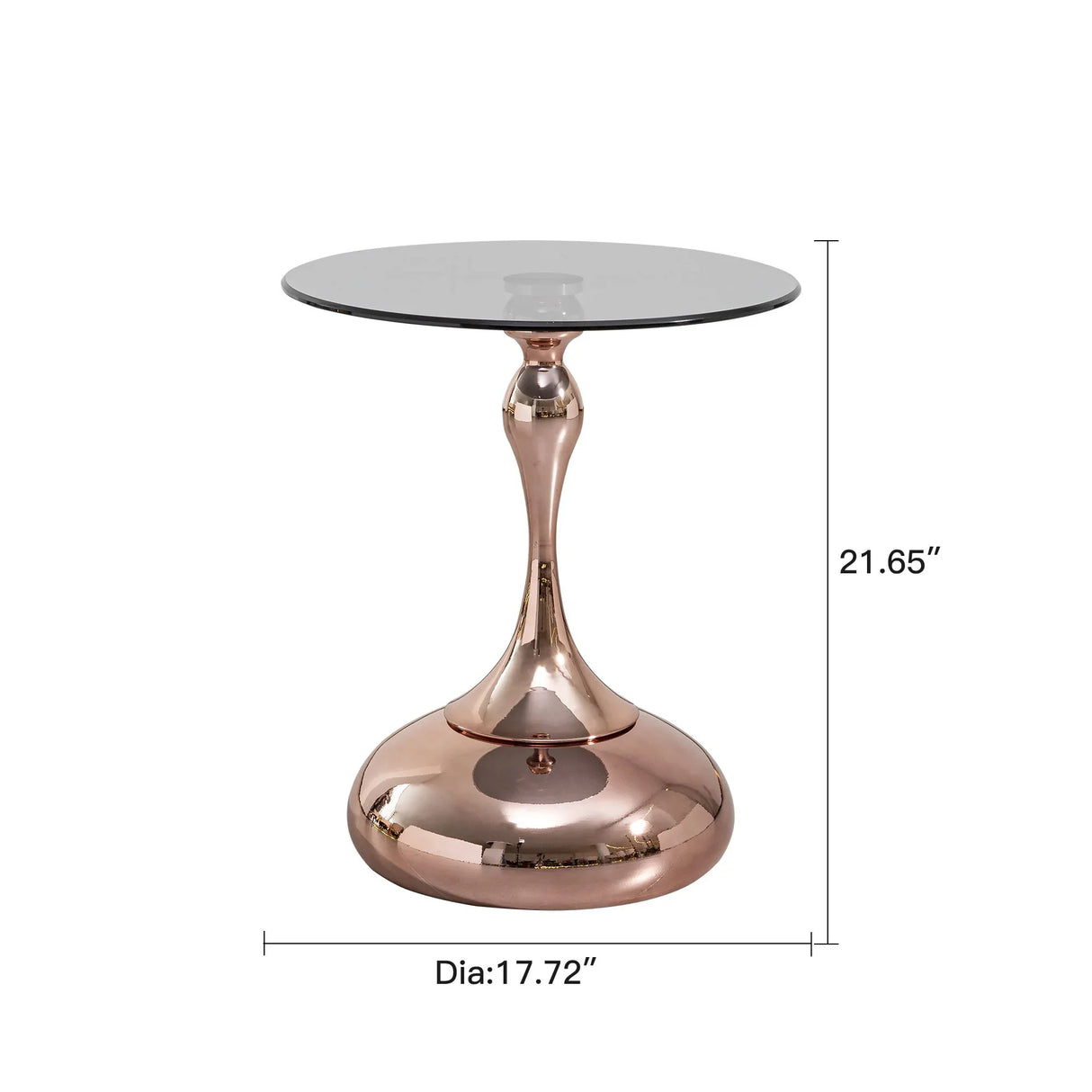 Modern Minimalist Coffee Table With Steel Legs And Tempered Glass Top - Furniture Home Direct