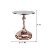 Modern Minimalist Coffee Table With Steel Legs And Tempered Glass Top - Furniture Home Direct