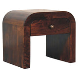 Mini Darcy - Nightstand With Curved Edges - Furniture Home Direct