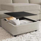 3 Pc Modular living room Set With Different Configurations, Light Gray - Furniture Home Direct