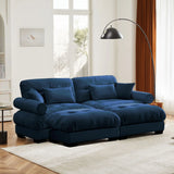 Super Comfort Oversized Modular Sectional Sofa With Movable Ottoman - Furniture Home Direct