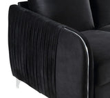 Hathaway - Velvet Modern Chic Loveseat Couch - Furniture Home Direct
