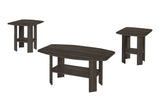Table Set: Coffee, End, Side, Accent, Living Room, Transitional (Set of 3) - Oak - Furniture Home Direct