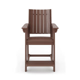 Modern Counter Chair Sleek HDPE Poly Lumber For Dining, Patio, And Garden Comfort - Furniture Home Direct