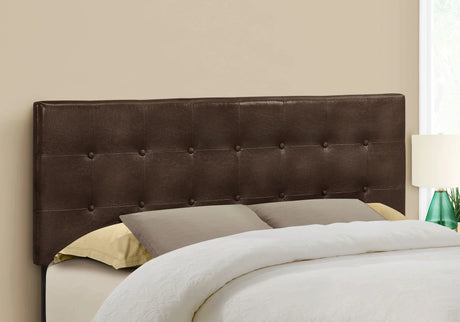 Queen Size, Bed Headboard Only, Upholstered, Transitional - Brown - Furniture Home Direct