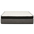 Premium 16" Queen Size Hybrid Mattress In A Box Plush Gel Memory Foam Top With Cooling Technology - Gray / White - Furniture Home Direct