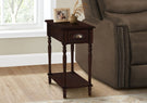 Accent Side Table, 2 Tier, Storage Drawer, Stylish Traditional Design - Furniture Home Direct