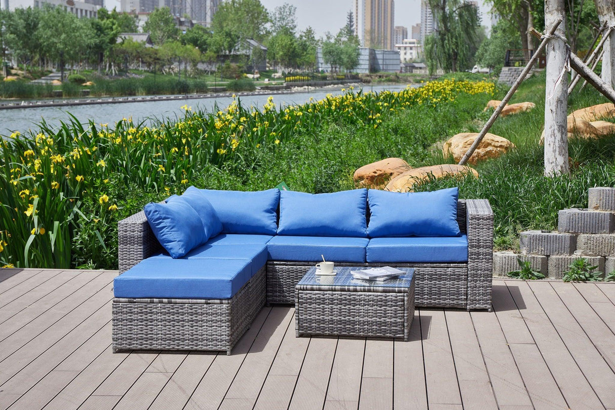 Patio Sofa With Cushions - Furniture Home Direct