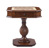 Bishop - Reversible Chess Checker Game Table With Game Tray (Chess Fingures Not Included) - Cherry - Furniture Home Direct
