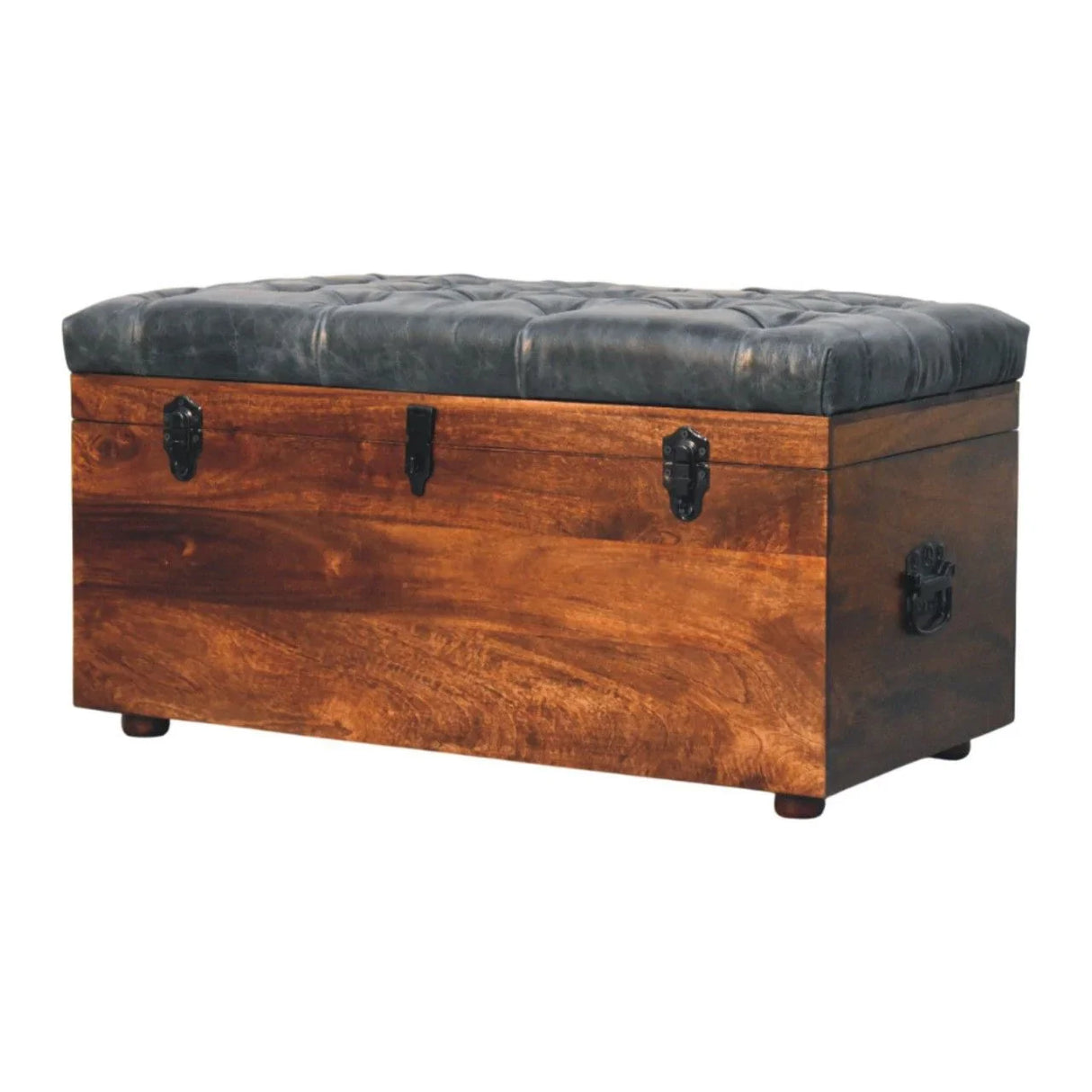 Buffalo - Leather Storage Trunk - Furniture Home Direct