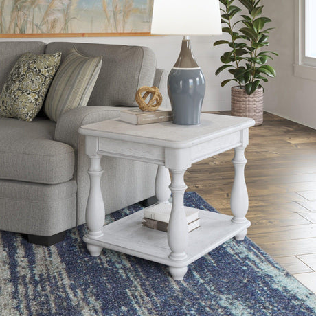 Mariano - Square End Table - Gray - Furniture Home Direct
