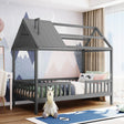 House Bed With Fence - Furniture Home Direct