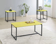 GT - 3 Piece Carbon Fiber Wrap Coffee Table And End Table (Set of 3) - Furniture Home Direct