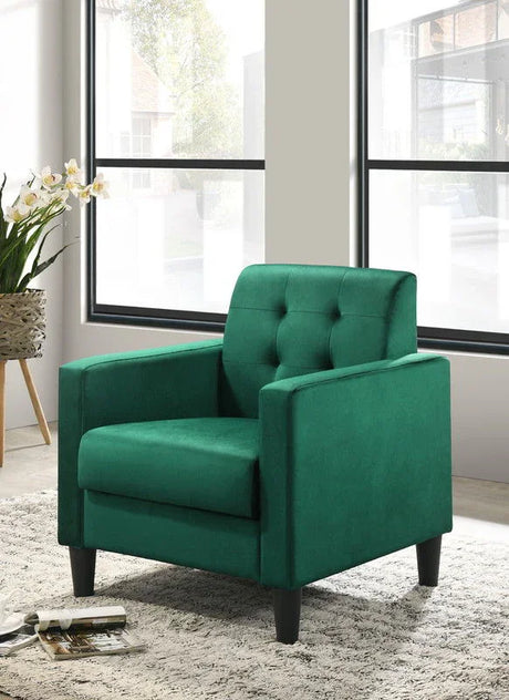 Hale - Velvet Accent Armchair With Tufting - Furniture Home Direct