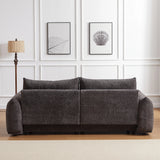 2 Piece Living Room Set with Throw Pillows - Gray - Furniture Home Direct