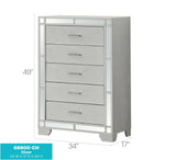 Madison - Chest - Silver Champagne - Furniture Home Direct