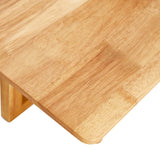 Coffee Table Solid Wood With Woven Rattan Panels Natural - Furniture Home Direct
