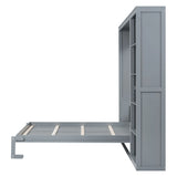 Murphy Wall Bed With Shelves - Furniture Home Direct