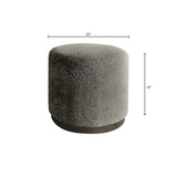 Oval Accent Ottoman - Brown - Furniture Home Direct