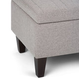 Monroe - Upholstered Storage Ottoman - Furniture Home Direct