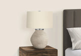 Lighting, Table Lamp, Concrete, Resin, Contemporary - Cream - Furniture Home Direct
