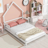 House-Shaped Headboard Bed With Handrails, Slats - Furniture Home Direct
