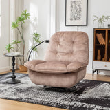 Modern Swivel Gliding Recliner Chair With Rocking Function And Phone Holder, Large Comfortable - Furniture Home Direct