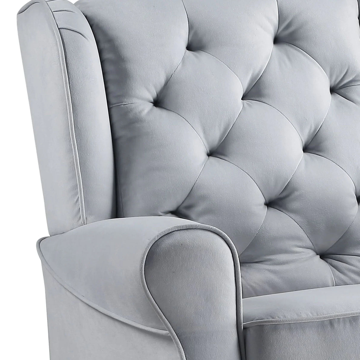 Zeger - Glider Chair With Swivel - Gray - Furniture Home Direct