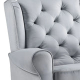 Zeger - Glider Chair With Swivel - Gray - Furniture Home Direct