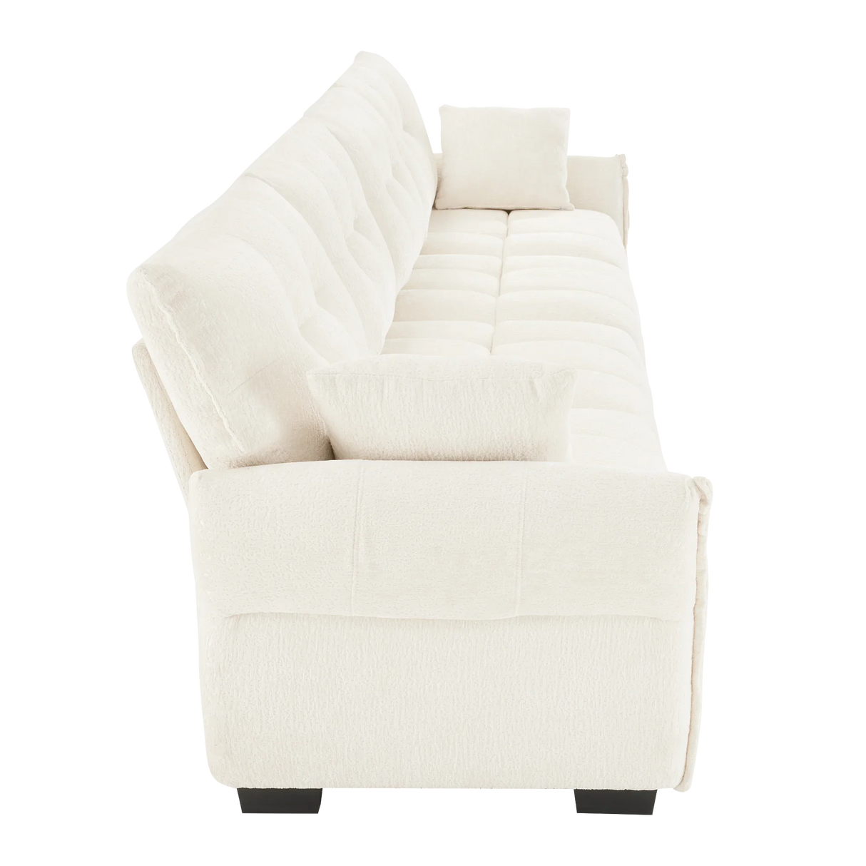 Chenille Sofa - White - Furniture Home Direct