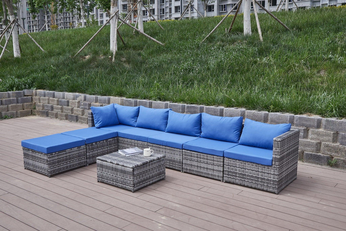 Patio Sofa With Cushions - Furniture Home Direct