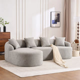 Combined Sofa With 4 Pillows - Furniture Home Direct