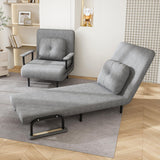 3 In 1 Convertible Folding Sofa Bed With Adjustable Backrest And Pillow - Furniture Home Direct