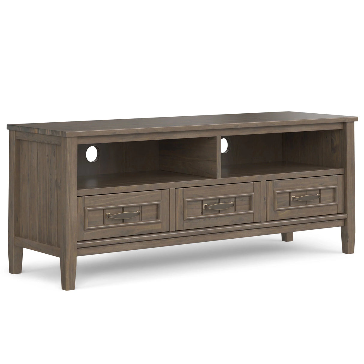 Lev - Low TV Stand - Smoky Brown - Furniture Home Direct