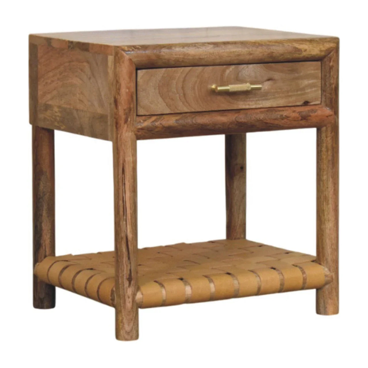 Regency - Woven Nightstand With Drawer - Light Brown - Furniture Home Direct
