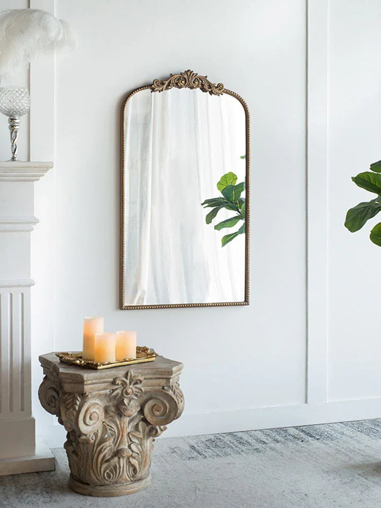 Arch Mirror, Baroque Inspired Wall Decor For Bathroom, Bedroom, Living Room - Furniture Home Direct