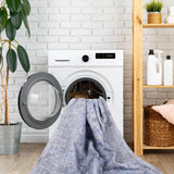 Maval - 4' X 6' Area Rug Washable - Blue / Cream - Furniture Home Direct