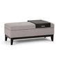 Oregon - Contemporary Storage Ottoman Bench With Tray - Furniture Home Direct
