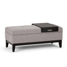 Oregon - Contemporary Storage Ottoman Bench With Tray - Furniture Home Direct