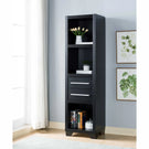 Media Pier, Bookcase Display With 2 Drawers, Open Storage Compartments - Furniture Home Direct