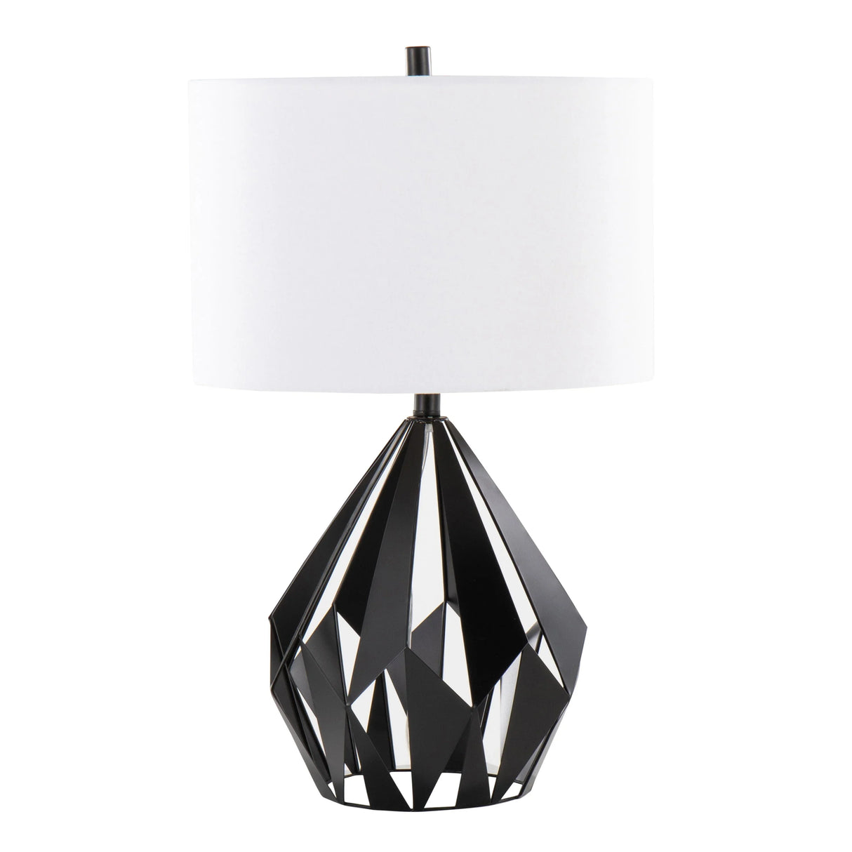 Geo - Me Tri Contemporary Table Lamp (Set of 2) - Matte Black / White - Furniture Home Direct