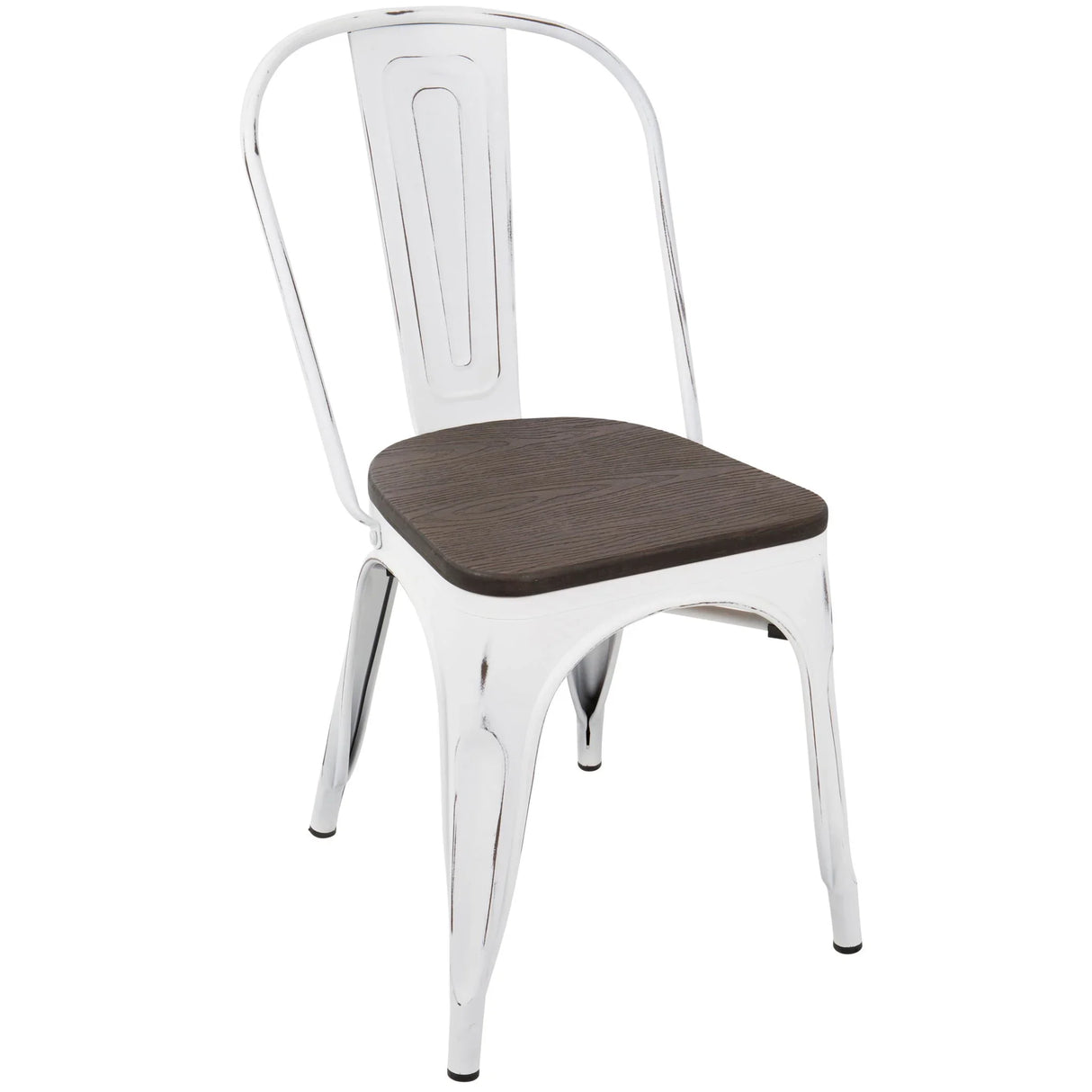 Oregon - IndustrialFarmhouse Stackable Dining Chair (Set of 2) - Furniture Home Direct