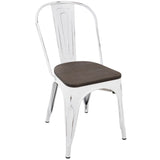Oregon - IndustrialFarmhouse Stackable Dining Chair (Set of 2) - Furniture Home Direct