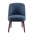 Bexley - Rounded Back Dining Chair With Wraparound Back - Blue - Furniture Home Direct