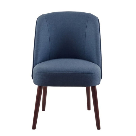 Bexley - Rounded Back Dining Chair With Wraparound Back - Blue - Furniture Home Direct