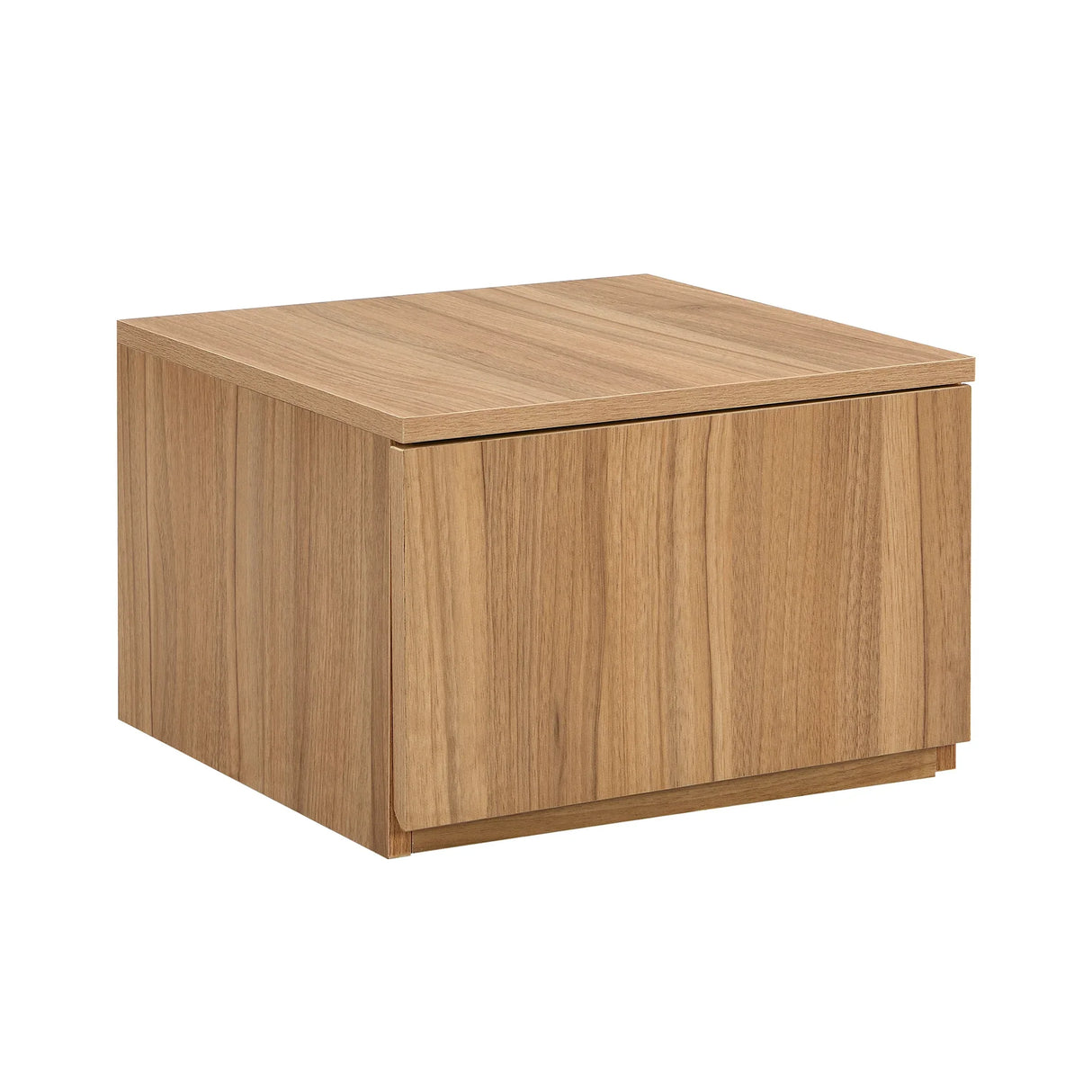 TV Stand With Faux Marble Walnut Finish Low Profile Black - Furniture Home Direct