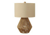 Lighting, Table Lamp, Rope, Resin, Transitional - Brown - Furniture Home Direct