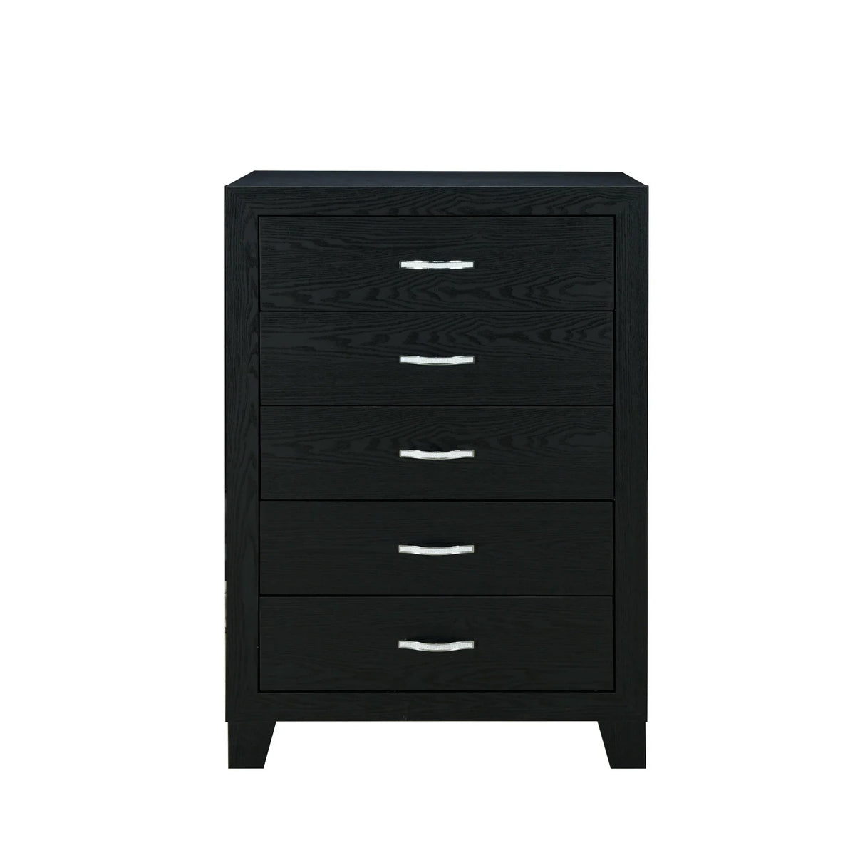 Queen Bed Set With Dresser Mirror Chest Nightstand Black - Furniture Home Direct
